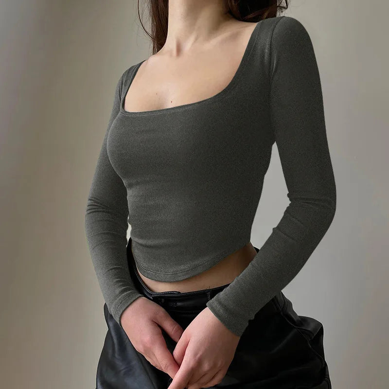 Long Sleeve Crop Top