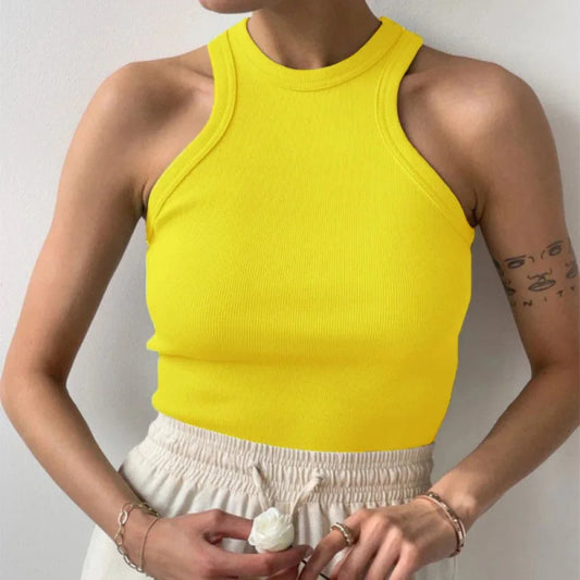 Ribbed Knitted Tank Top